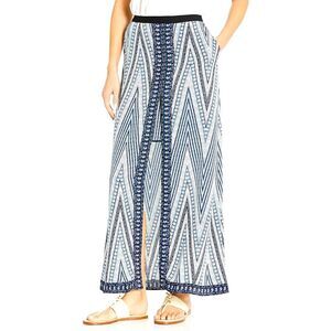 NWNT BCBGMaxAzria Jane Blue Chevron Print Two-Level tribal print skirt Blue XS